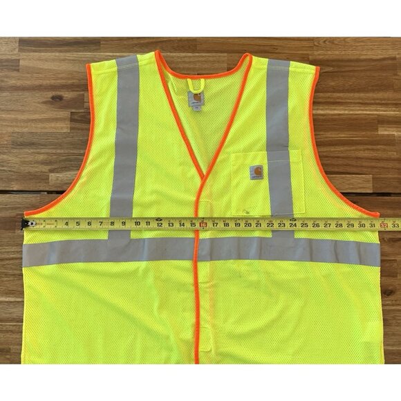 Carhartt Safety Vest Class High Visibility Reflective Size 4XL Work Construction - Picture 12 of 13